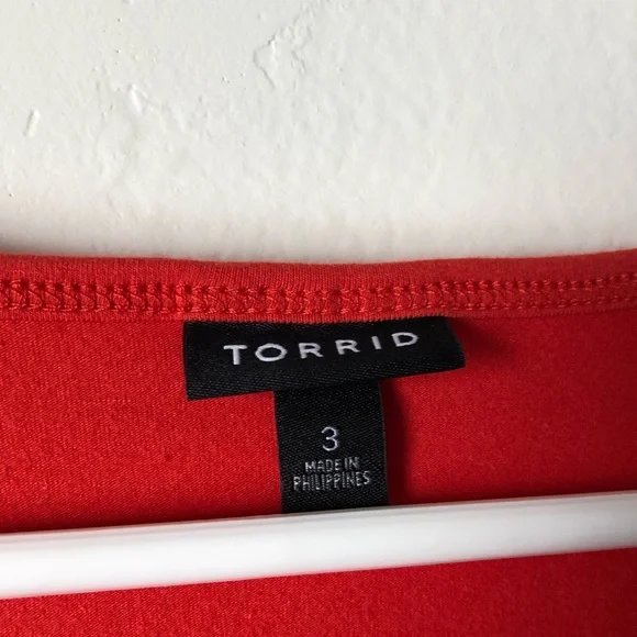 Torrid Orange Chic Top w/ Zipper Front - Picture 7 of 7